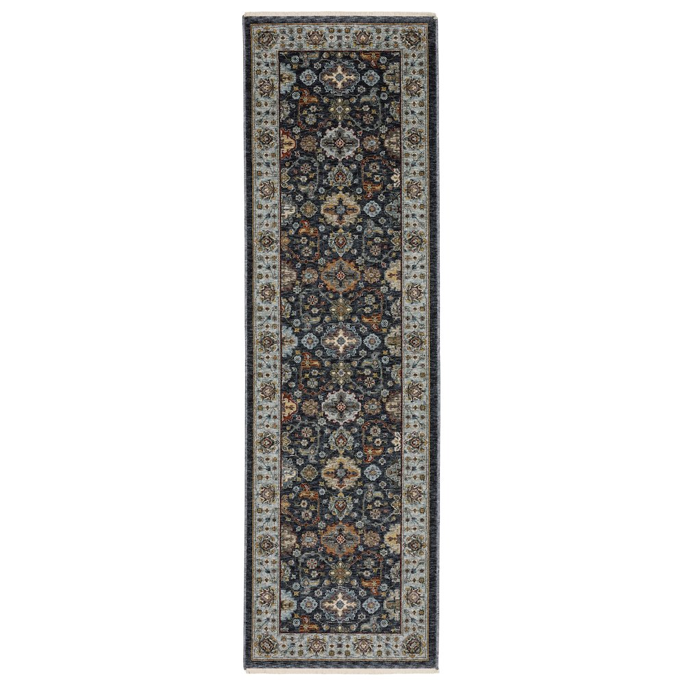 ABERDEEN Blue 2' 3 X  7' 6 Area Rug. Picture 1
