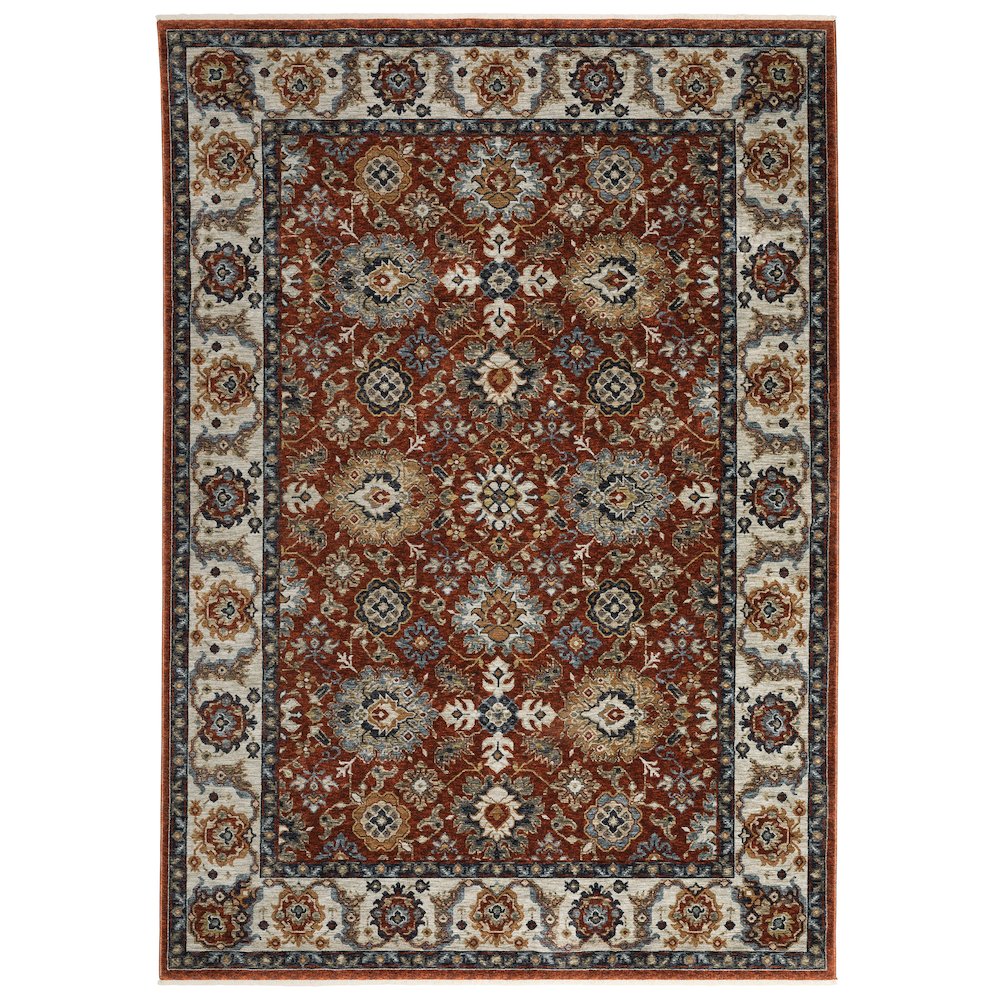 ABERDEEN Red 2' X  3' Area Rug. Picture 1