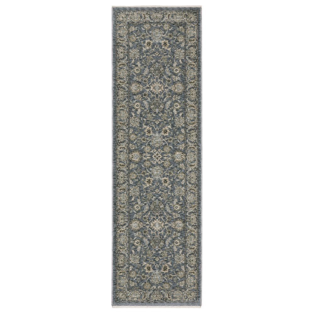 ABERDEEN Blue 2' 3 X  7' 6 Area Rug. Picture 1