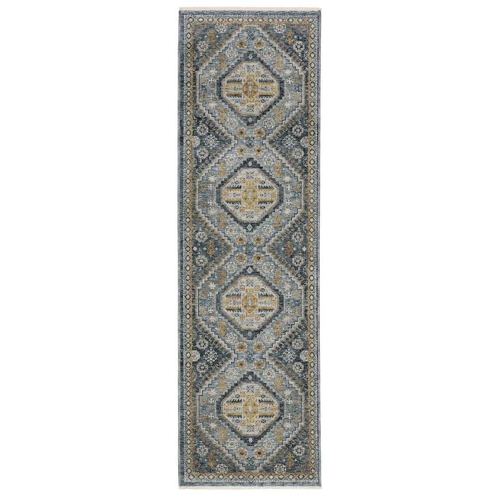 ABERDEEN Blue 2' 3 X  7' 6 Area Rug. Picture 1