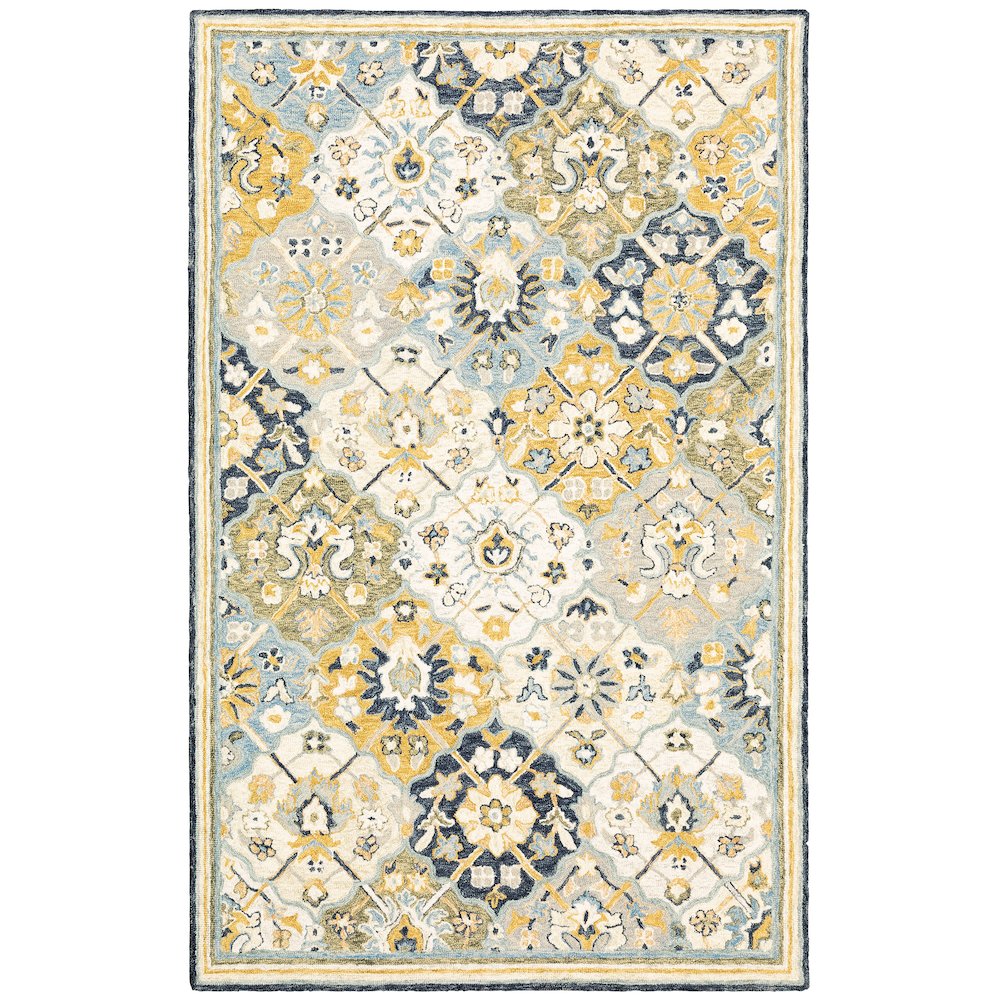 ALFRESCO Blue 3' 6 X  5' 6 Area Rug. Picture 1