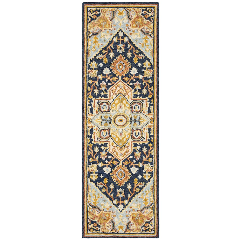 ALFRESCO Navy 2' 6 X  8' Area Rug. Picture 1