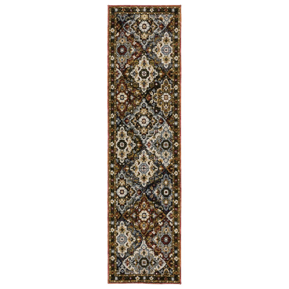 ANDORRA Red 2' 3 X  8' Area Rug. Picture 1