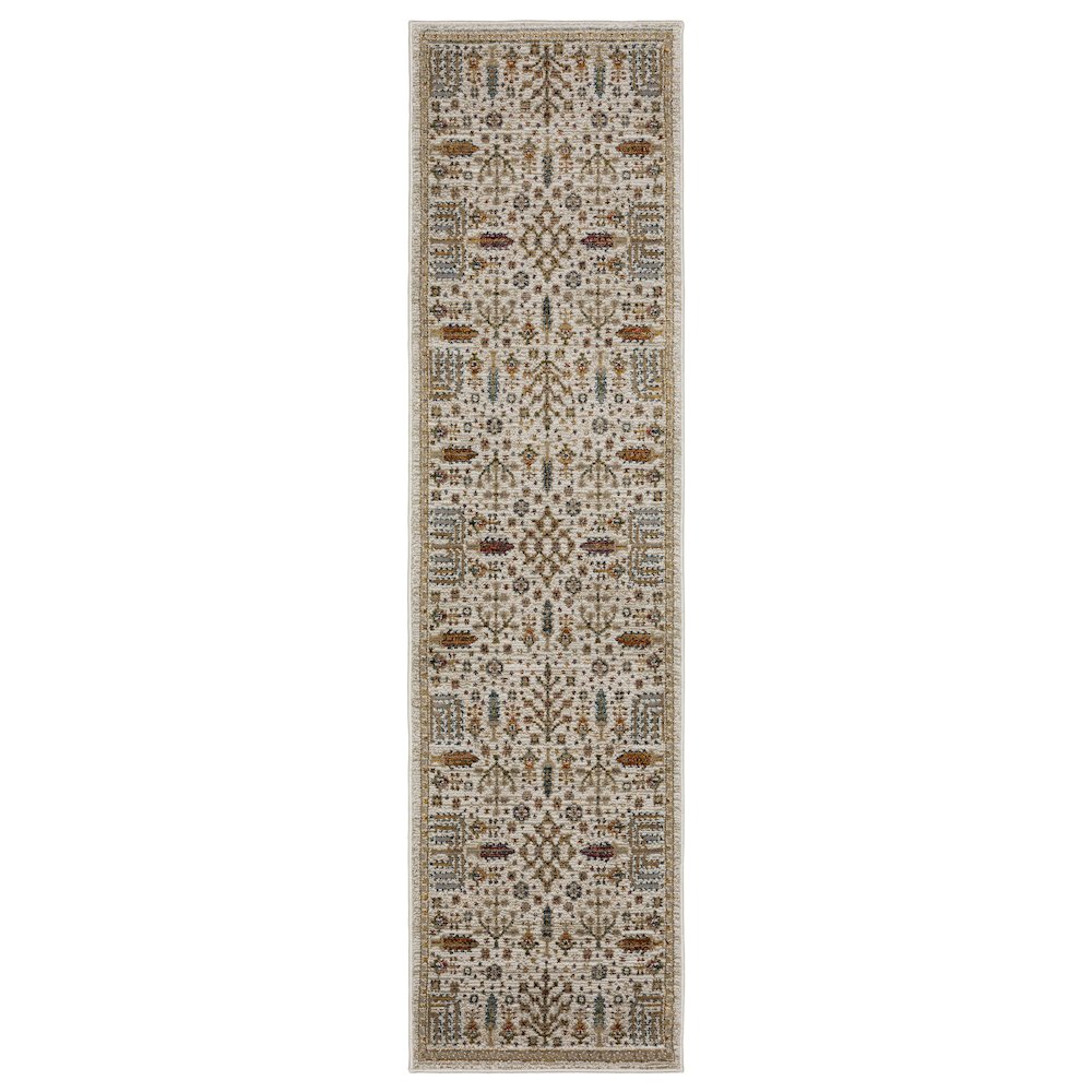 ANDORRA Ivory 2' 3 X  8' Area Rug. Picture 1