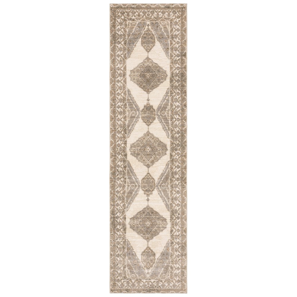 ANDORRA Beige 2' 3 X  8' Area Rug. Picture 1
