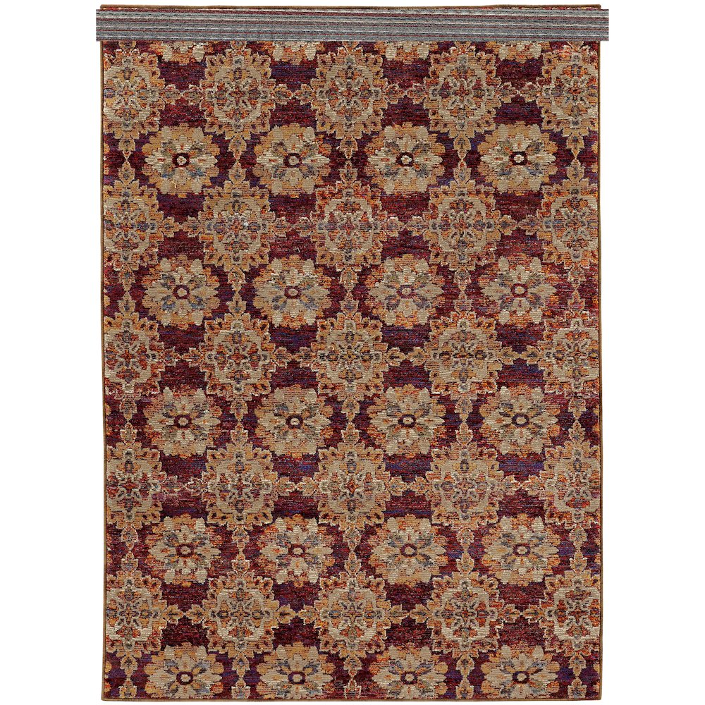 ANDORRA Red 1'10 X  3' 2 Area Rug. Picture 1