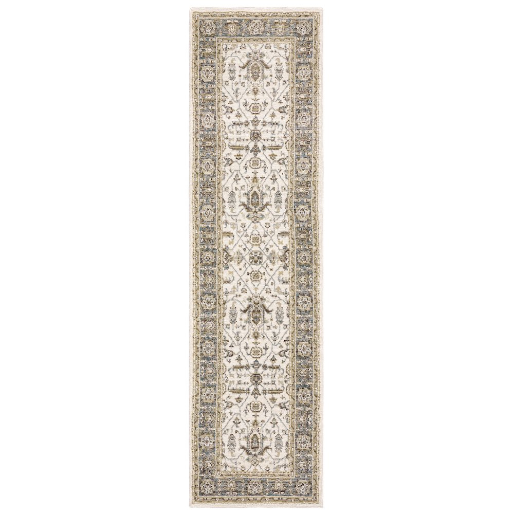 ANDORRA Ivory 2' 3 X  8' Area Rug. Picture 1
