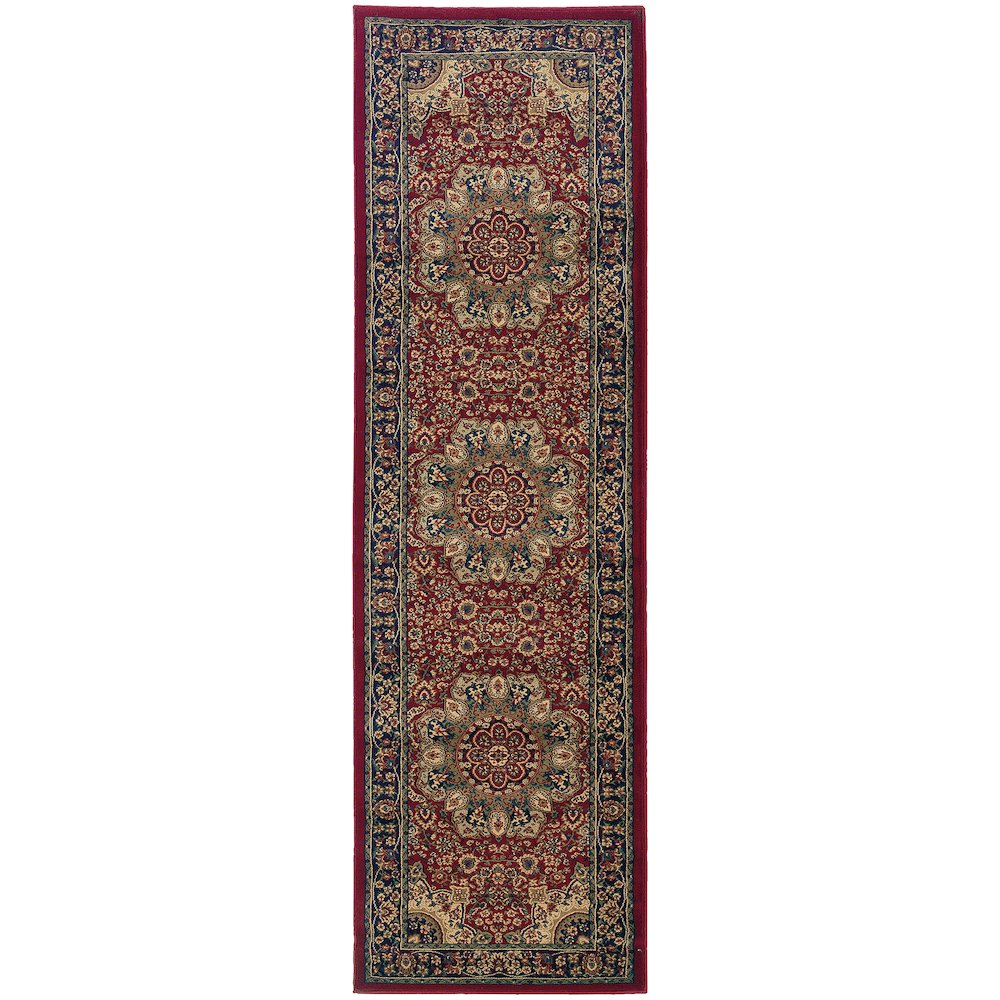 ARIANA Red 2' 3 X  7' 9 Area Rug. Picture 1