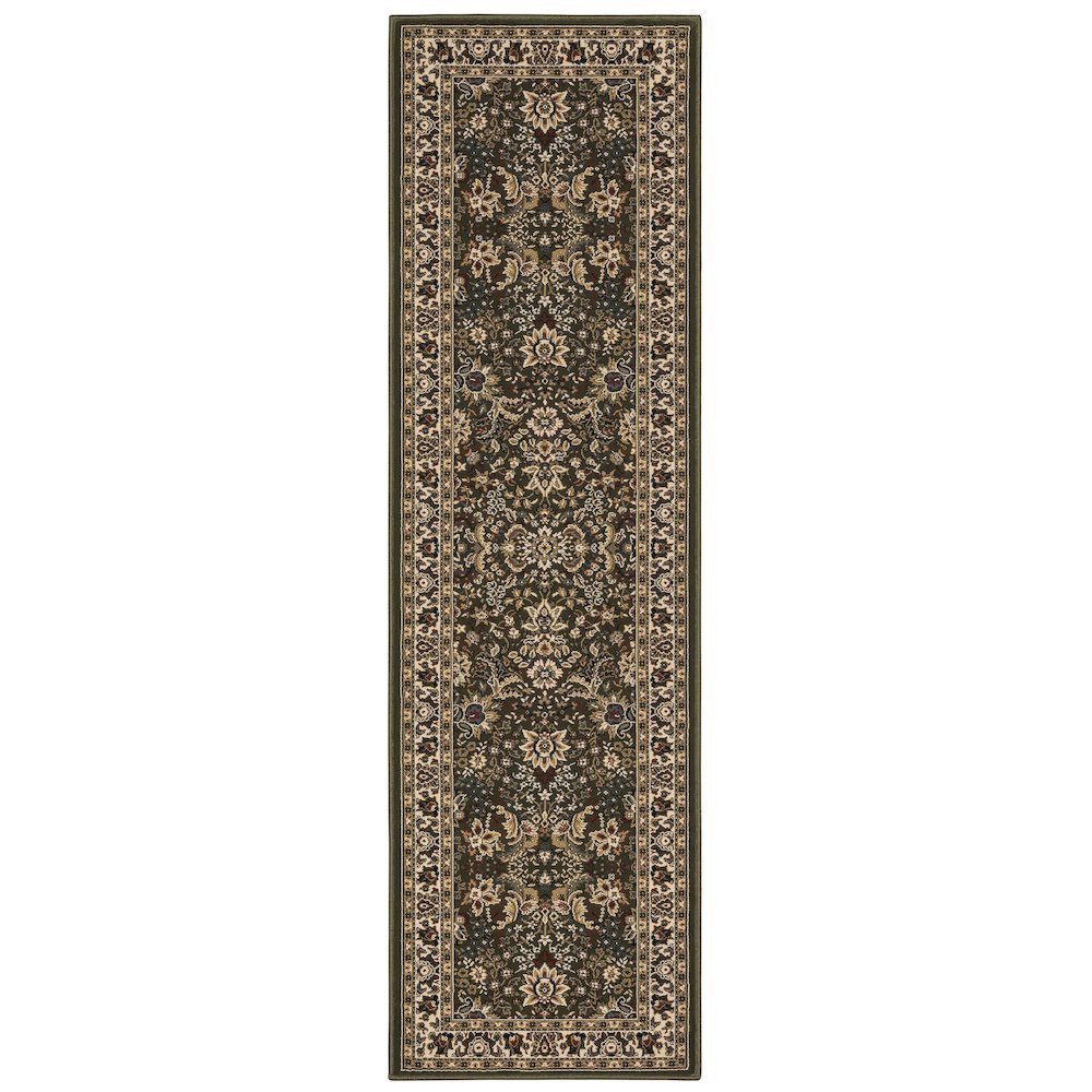 ARIANA Green 2' 3 X  7' 9 Area Rug. Picture 1