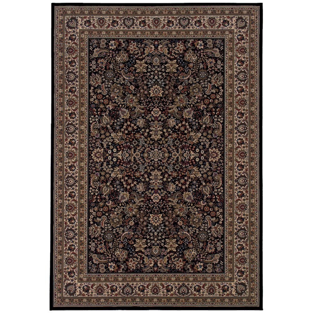 ARIANA Black 2' X  3' Area Rug. Picture 1