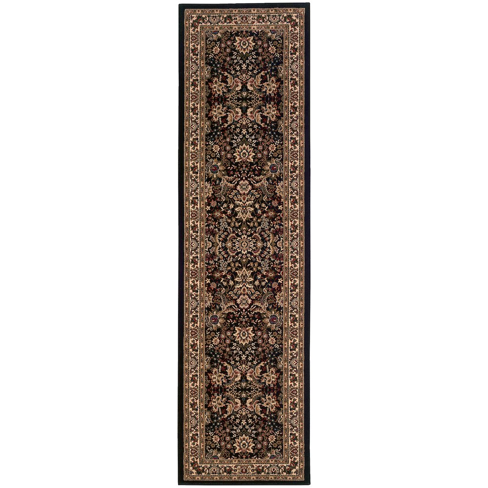 ARIANA Black 2' 3 X  7' 9 Area Rug. Picture 1
