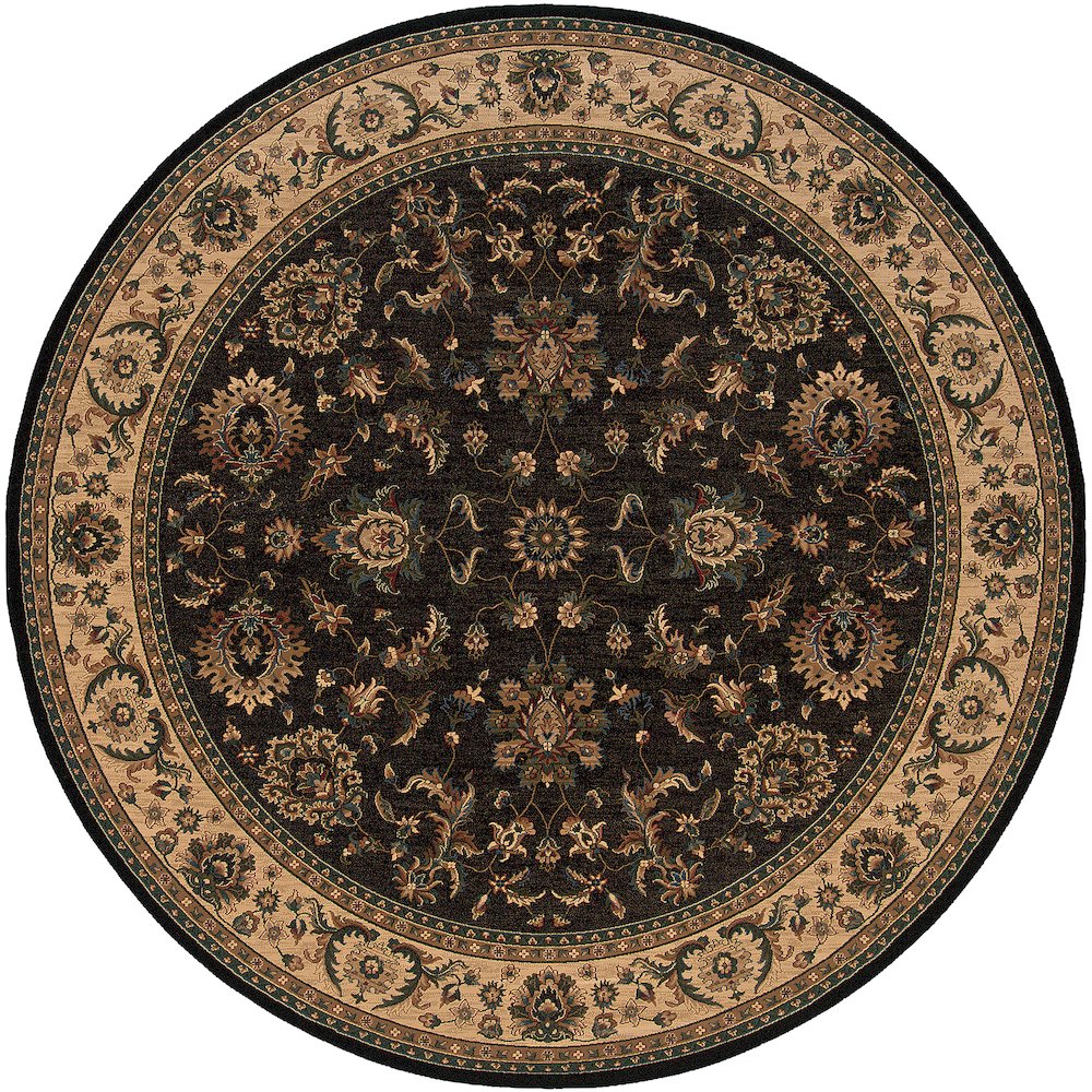 ARIANA Black 6' Area Rug. Picture 1