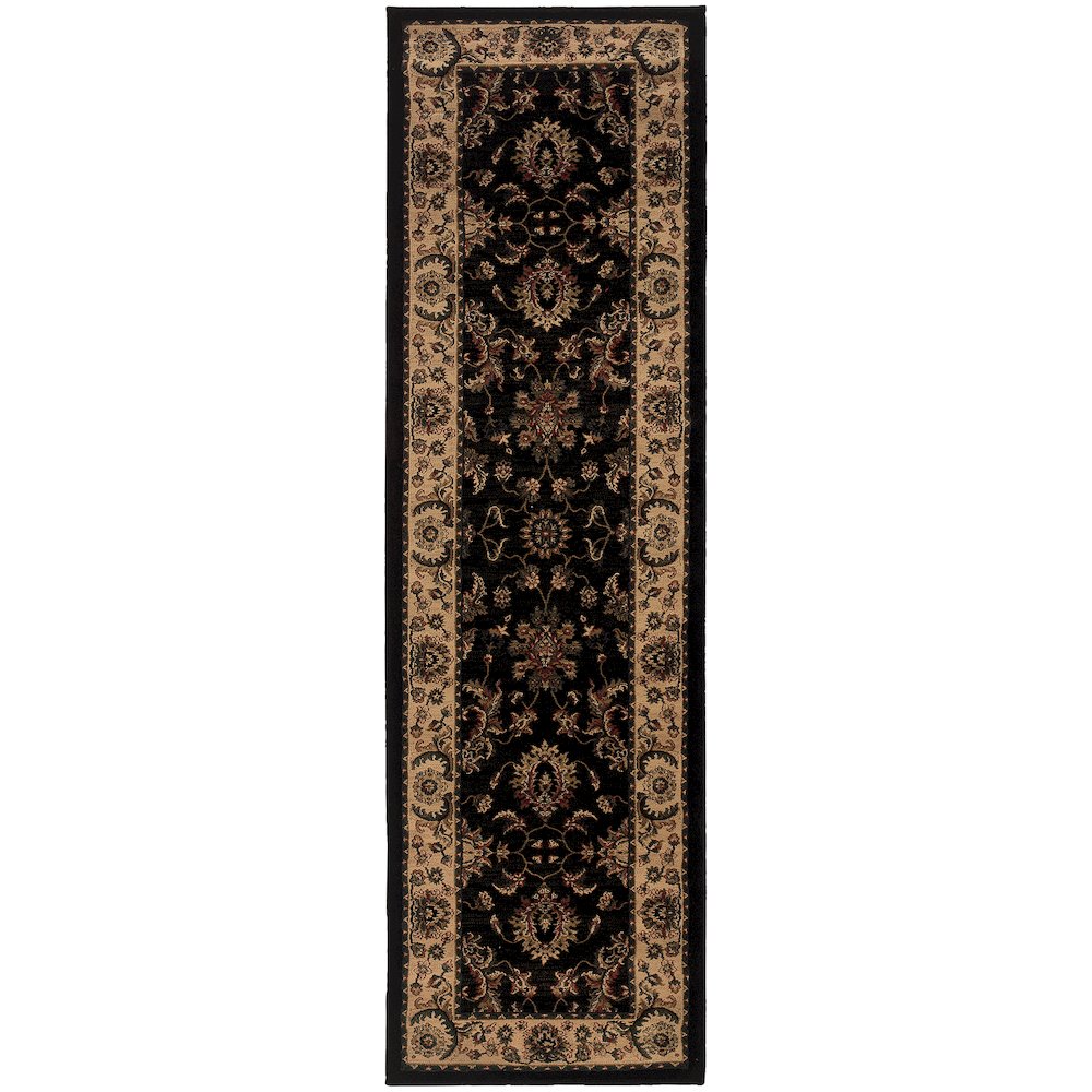 ARIANA Black 2' 3 X  7' 9 Area Rug. Picture 1