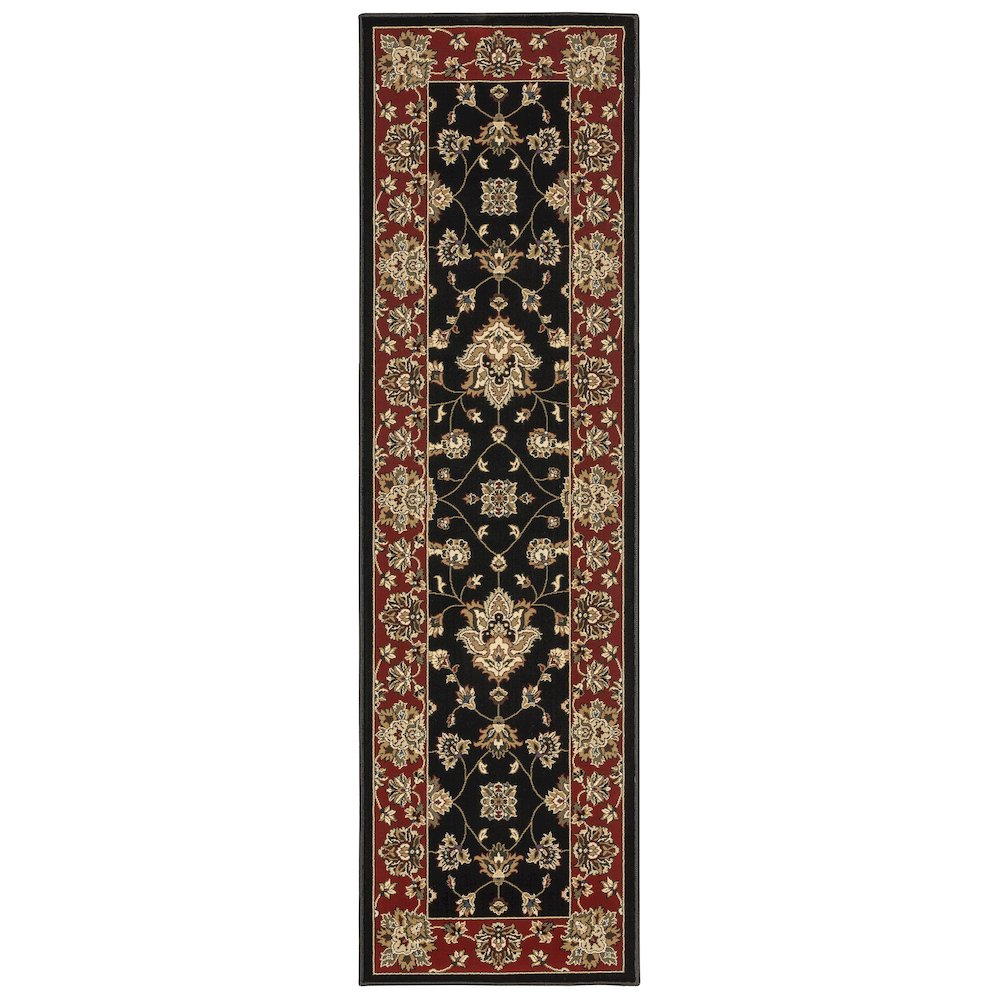 ARIANA Black 2' 3 X  7' 9 Area Rug. Picture 1