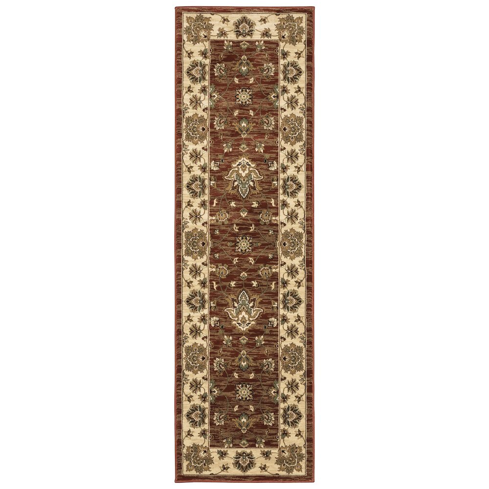 ARIANA Red 2' 3 X  7' 9 Area Rug. Picture 1