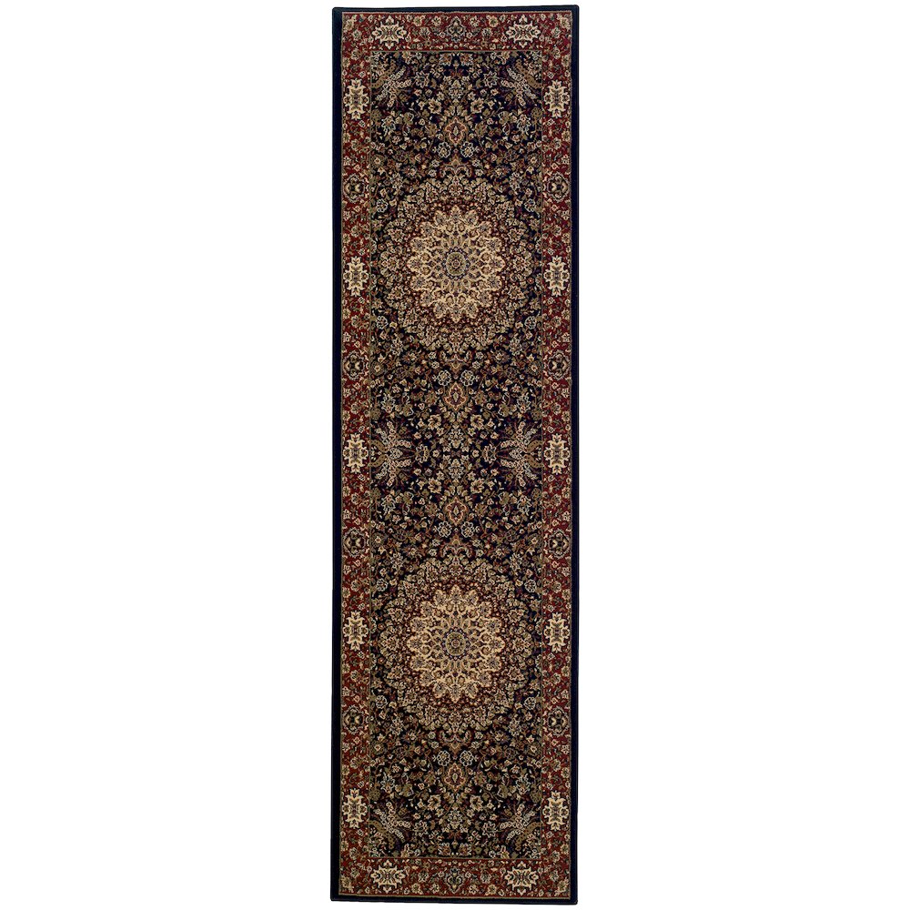 ARIANA Blue 2' 3 X  7' 9 Area Rug. Picture 1