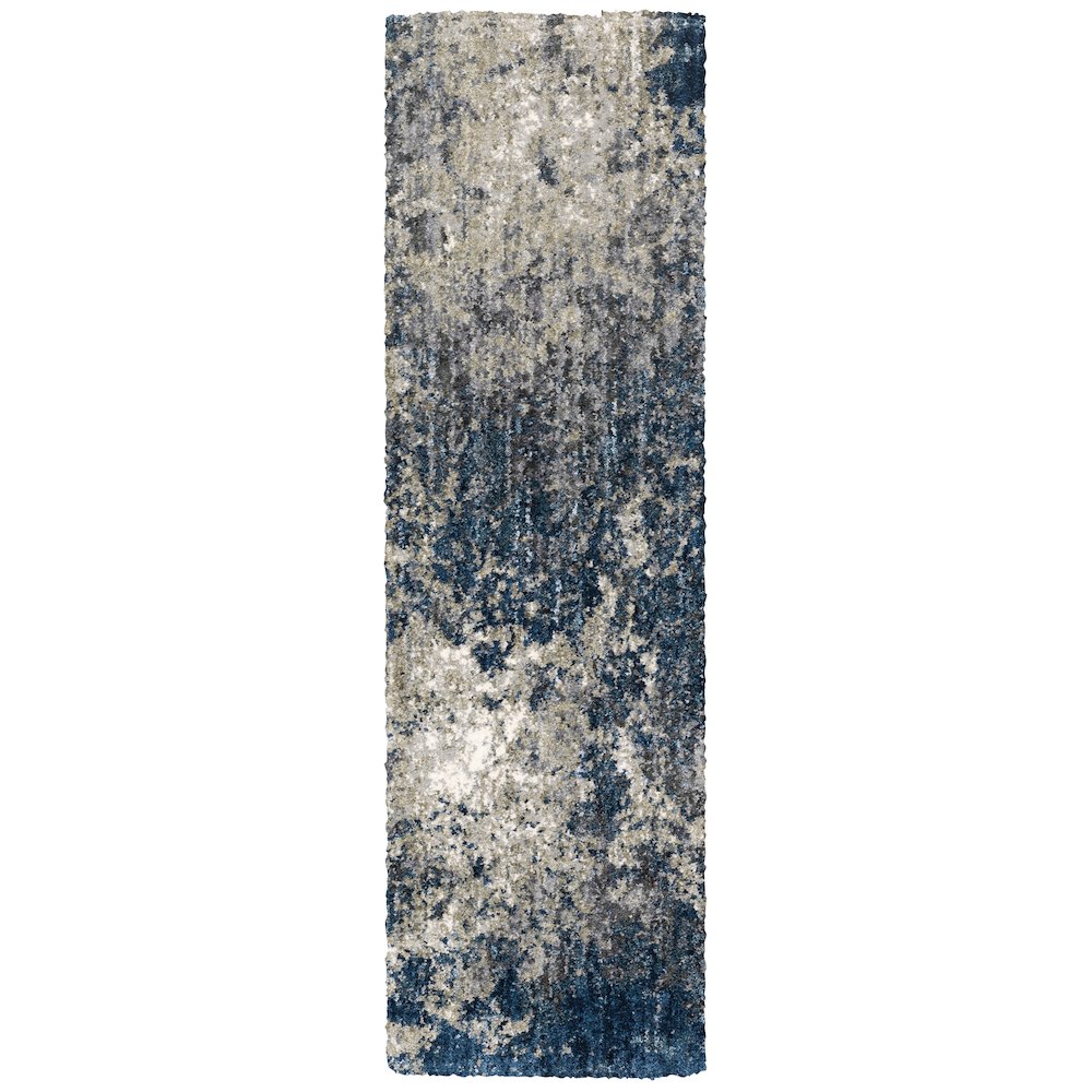 ASPEN Blue 2' 3 X  7' 6 Area Rug. Picture 1