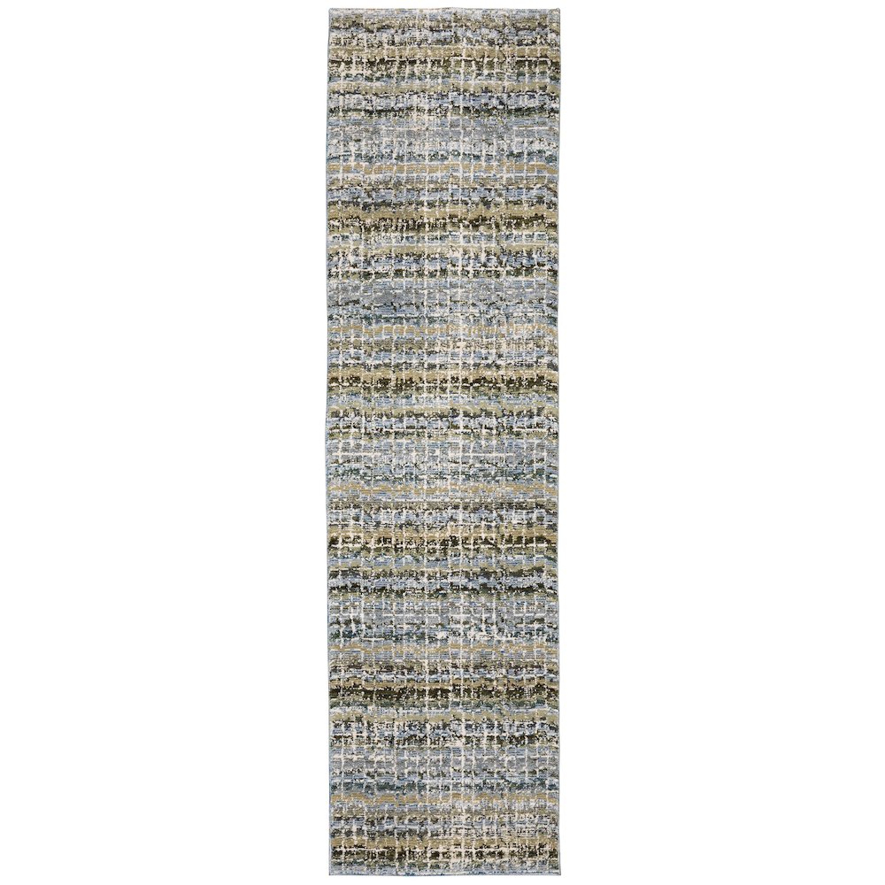 ATLAS Blue 2' 3 X  8' Area Rug. Picture 1