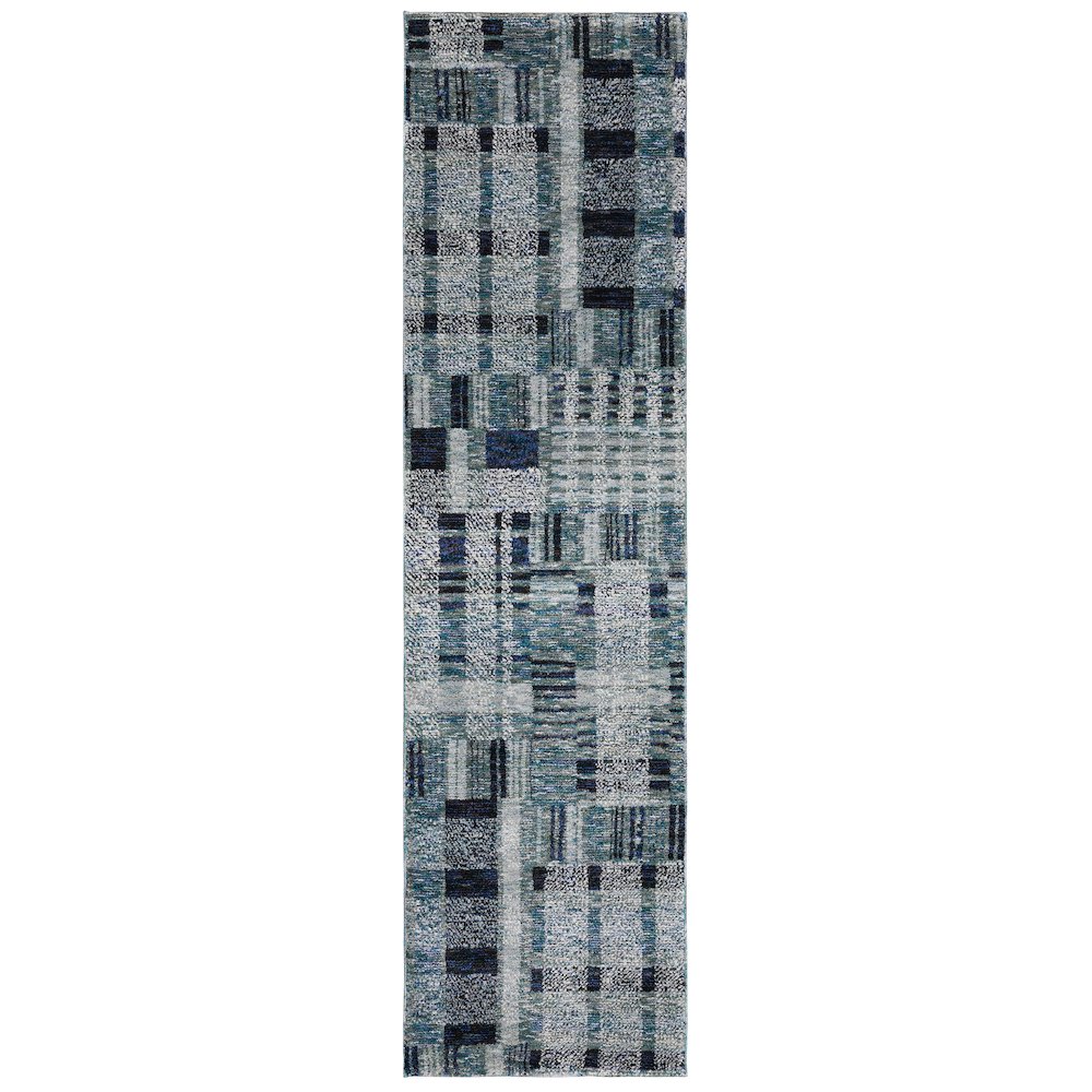 ATLAS Blue 2' 3 X  8' Area Rug. Picture 1
