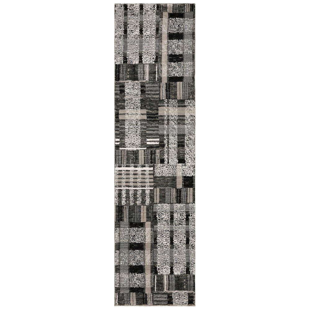 ATLAS Black 2' 3 X  8' Area Rug. Picture 1