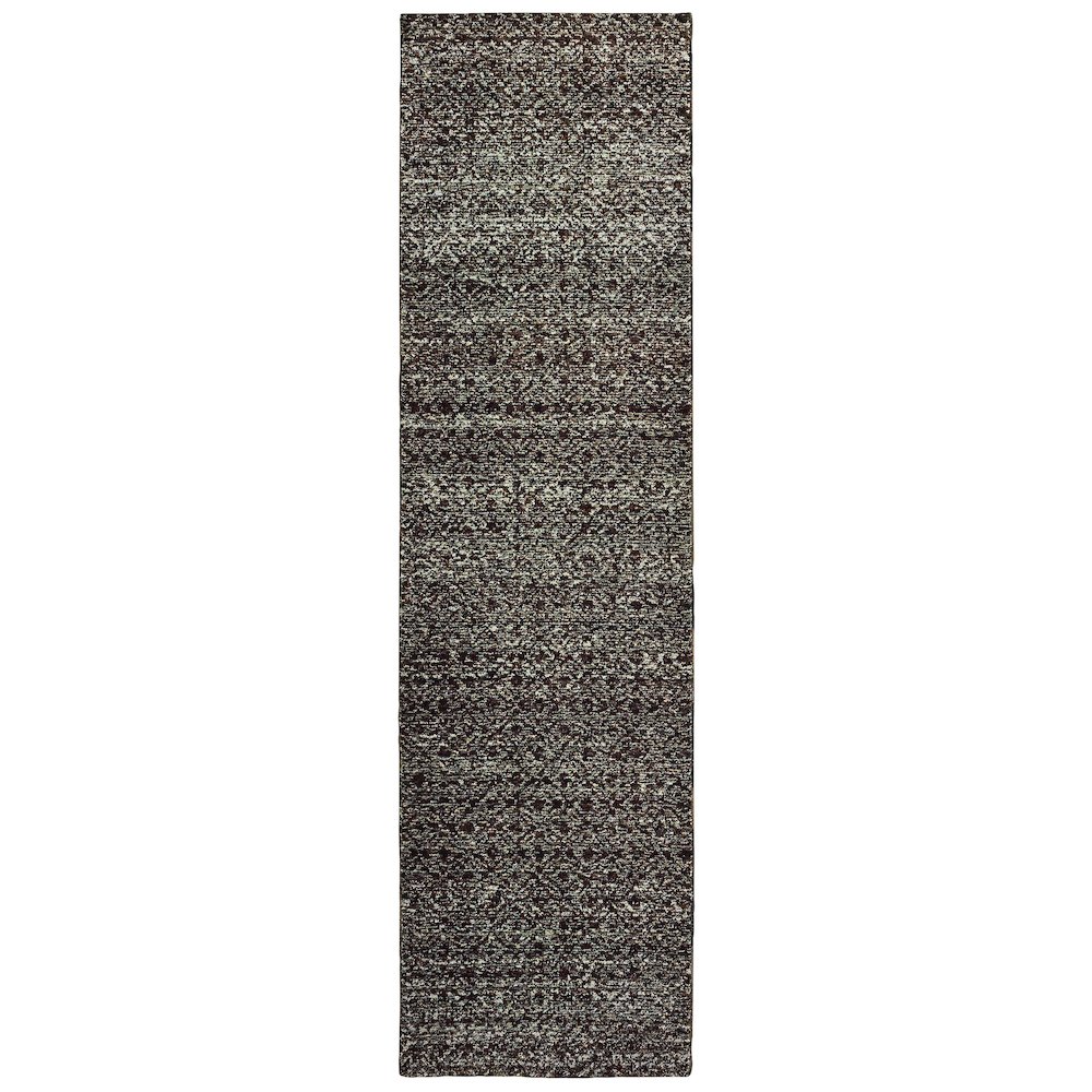 ATLAS Black 2' 3 X  8' Area Rug. Picture 1