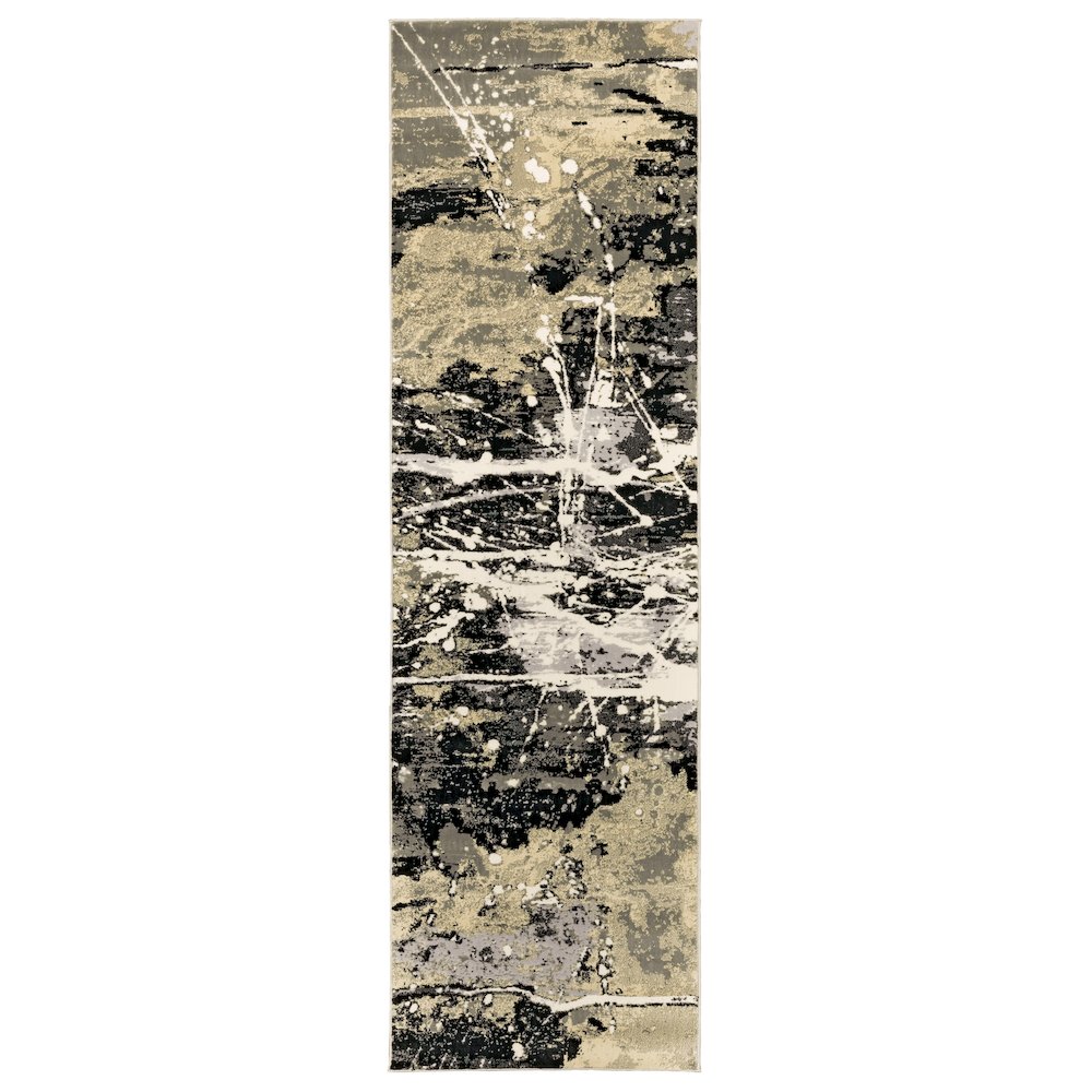 BOWEN Black 2' 3 X  7' 6 Area Rug. Picture 1