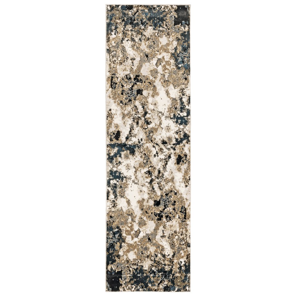 BOWEN Navy 2' 3 X  7' 6 Area Rug. Picture 1