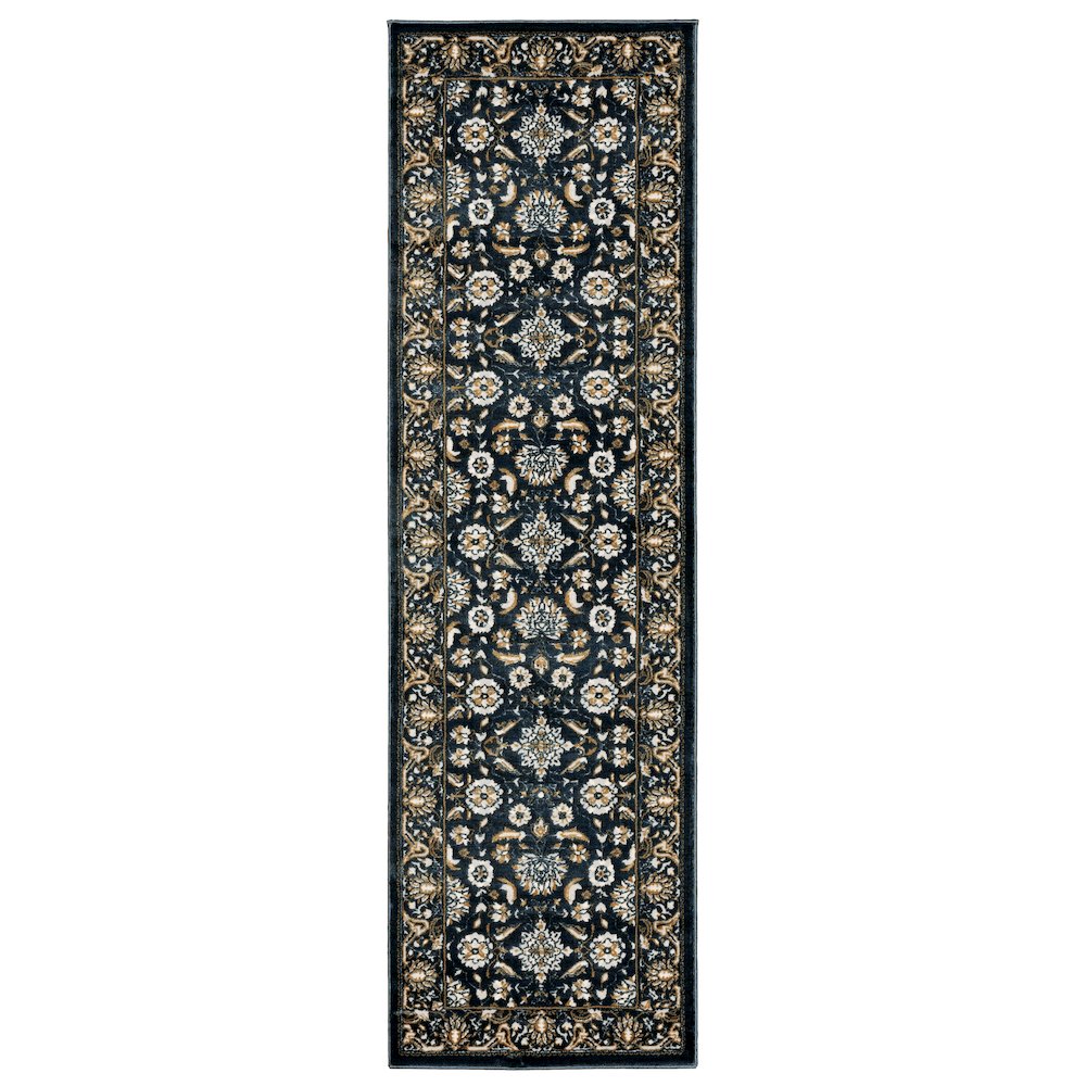 BOWEN Navy 2' 3 X  7' 6 Area Rug. Picture 1