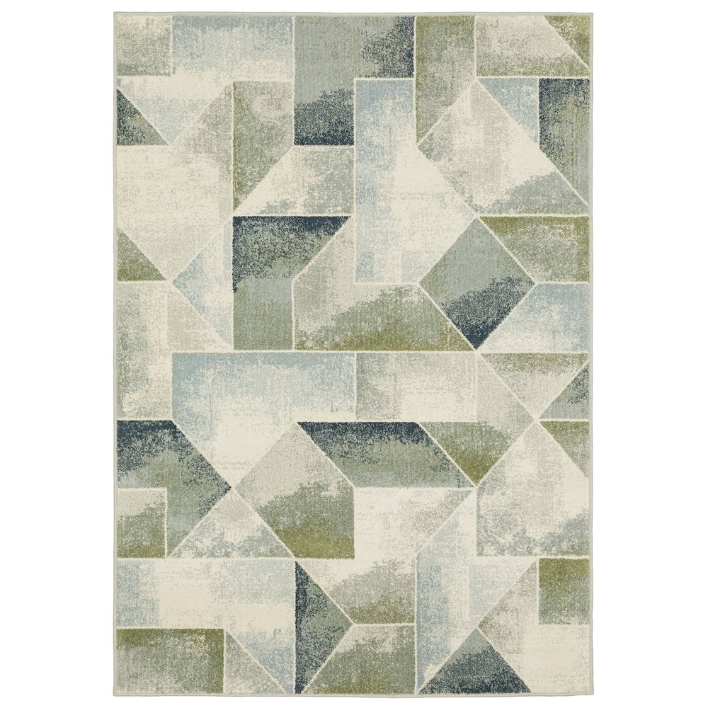Branson 5X8 Size Casual Style Rug Blue Color. Picture 1