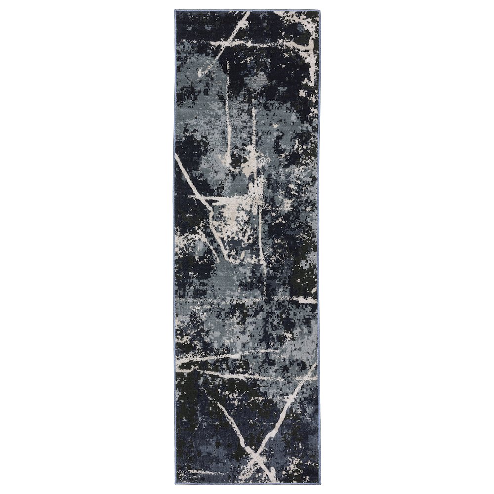 CARAVAN Blue 2' 3 X  7' 6 Area Rug. Picture 1