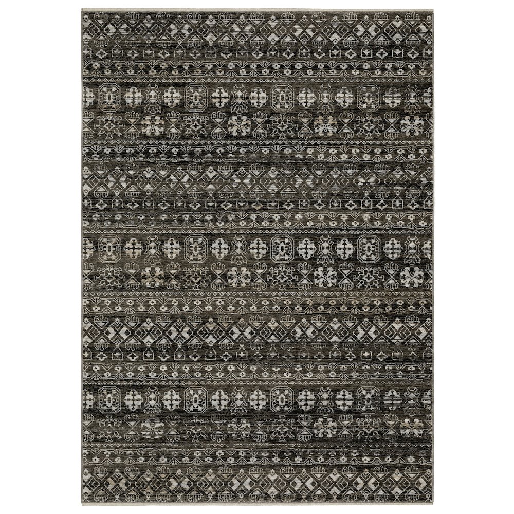 CHAMBERLAIN CH07C2' 3" X  7' 6" Black color rug. Picture 1