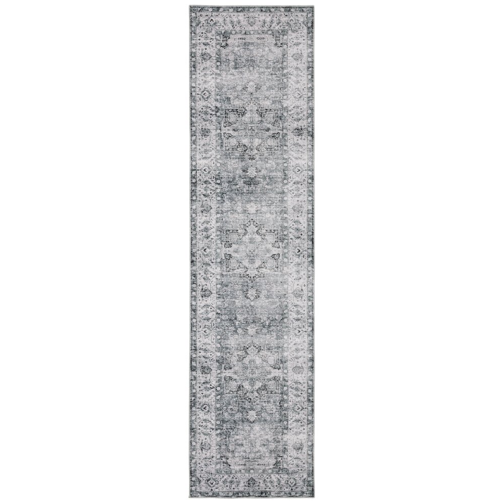 CHARLESTON Charcoal 2' X  8' Area Rug. Picture 1