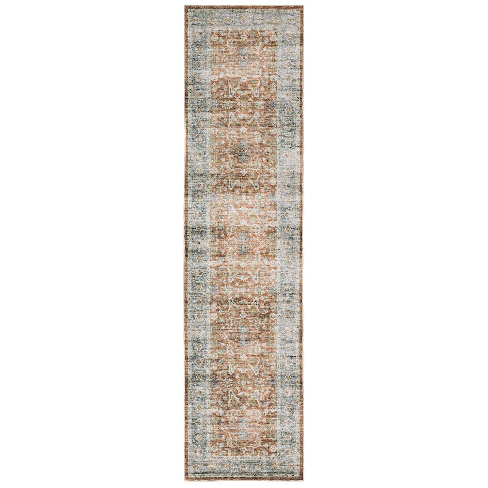 CHARLESTON Rust 2' X  8' Area Rug. Picture 1