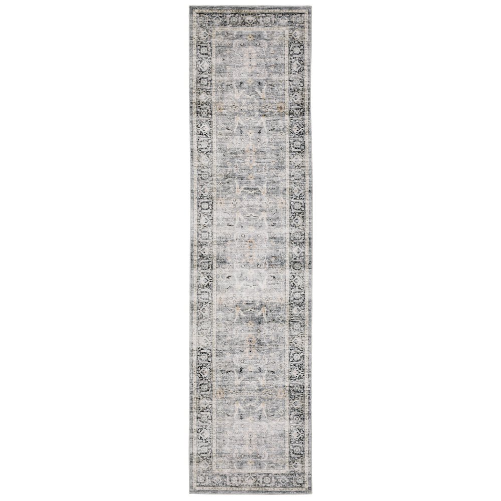 CHARLESTON Charcoal 2' X  8' Area Rug. Picture 1