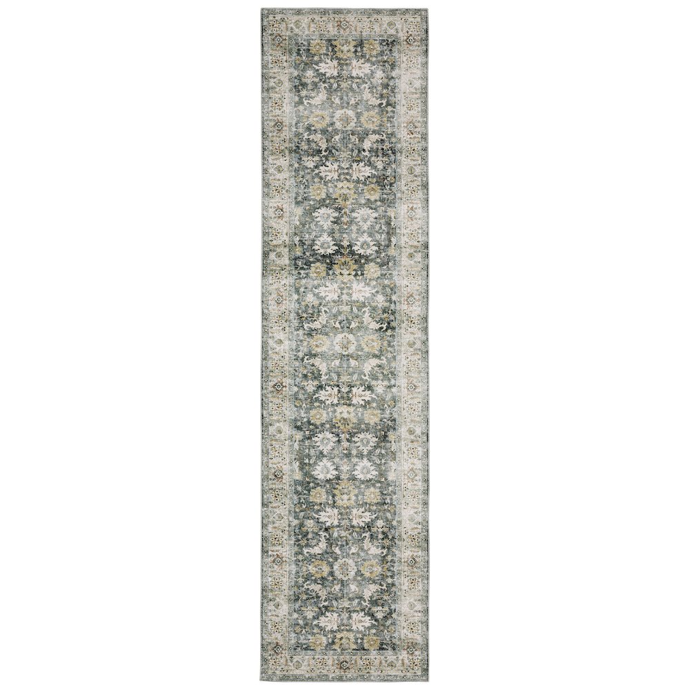 CHARLESTON Charcoal 2' X  8' Area Rug. Picture 1