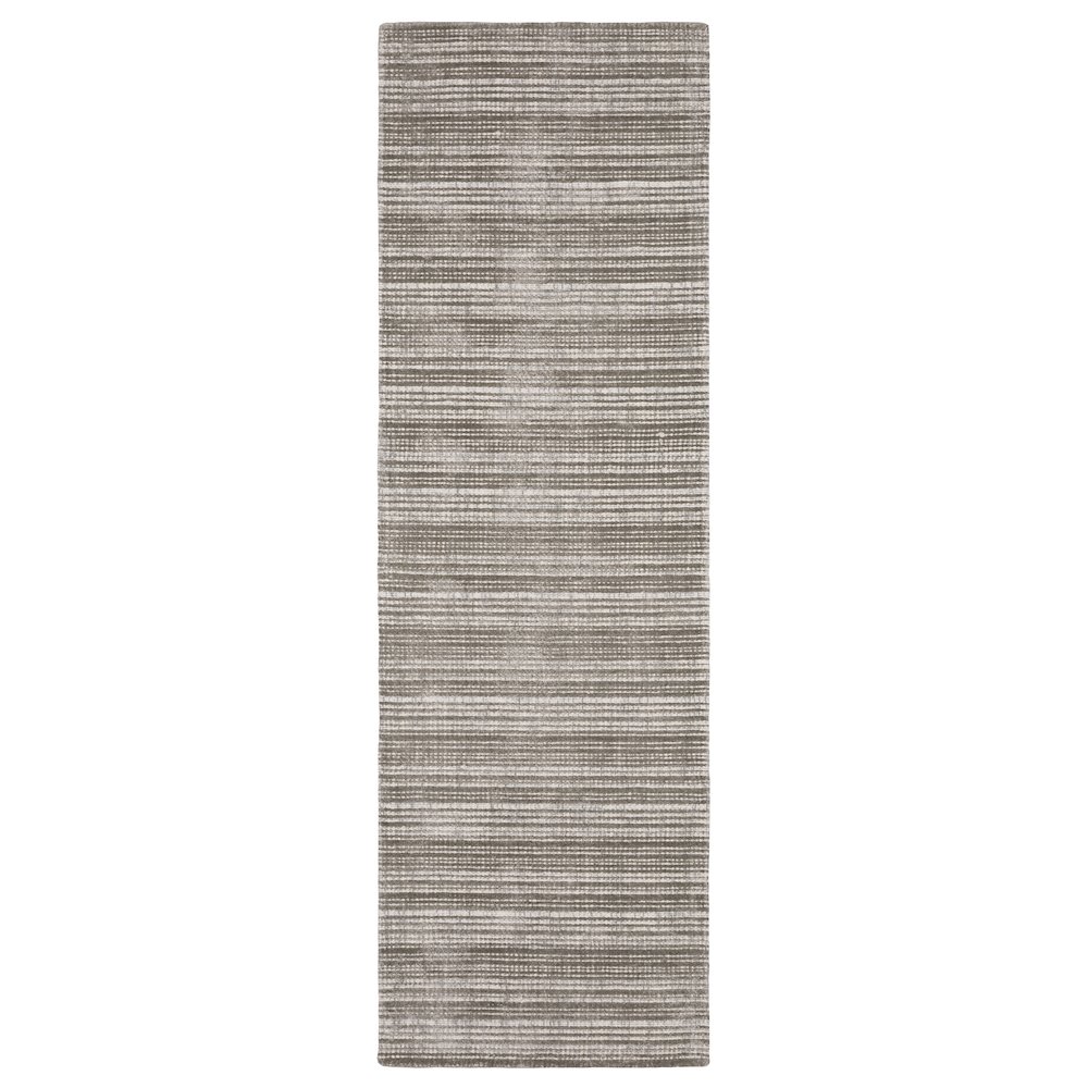 Casual Rug 2' 6" X  8' Size in Grey/ Ivory Color. Picture 1