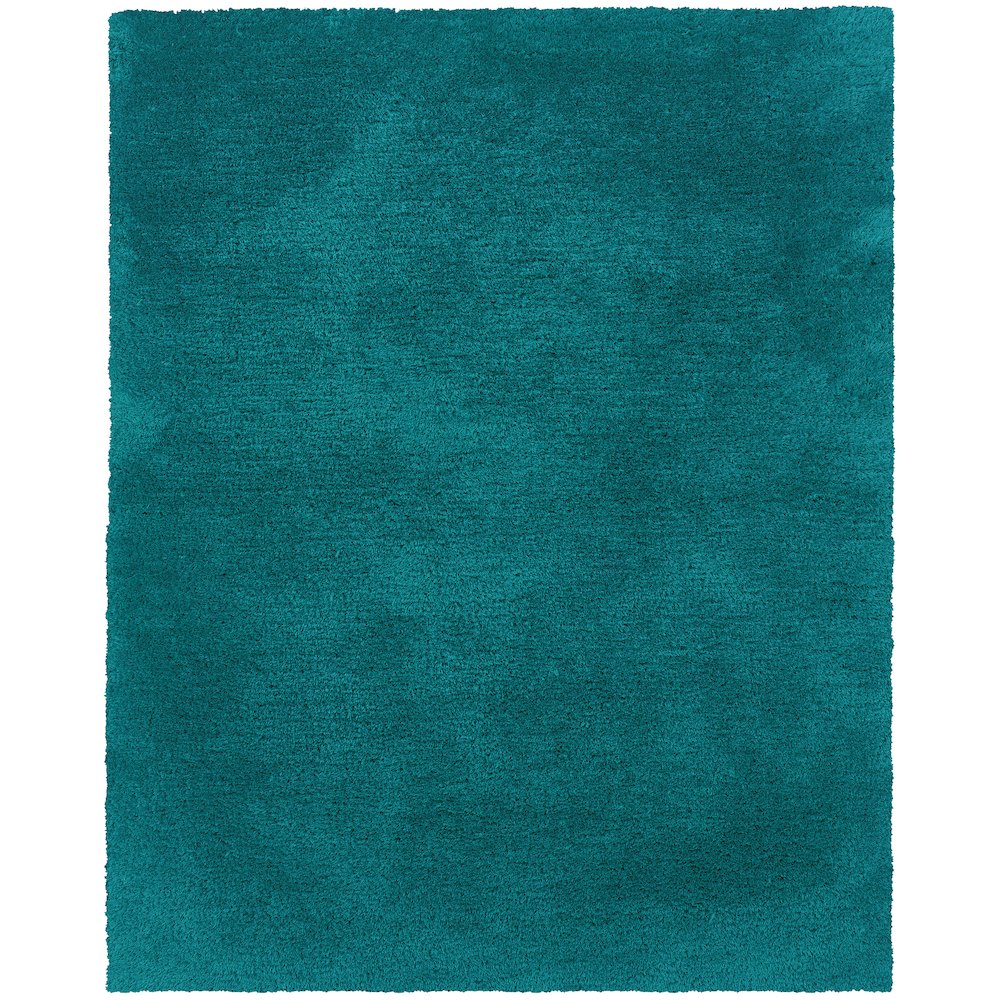 Cosmo 5X8 Size Shag Style Rug Teal Color. Picture 1