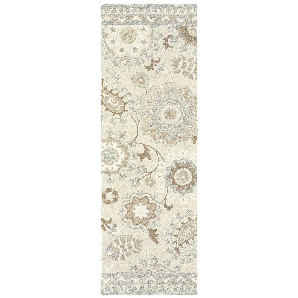 CRAFT Ivory 2' 6 X  8' Area Rug. Picture 1