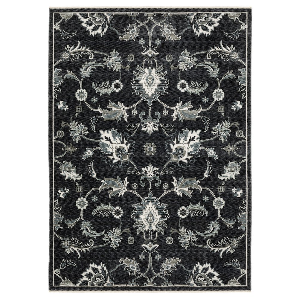 Runner Casual Rug Made of Polyester, Blue color. Picture 1