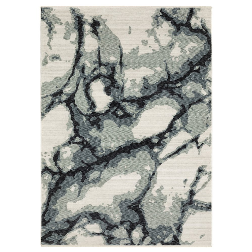 Runner Contemporary Rug Made of Polyester, Blue color. Picture 1