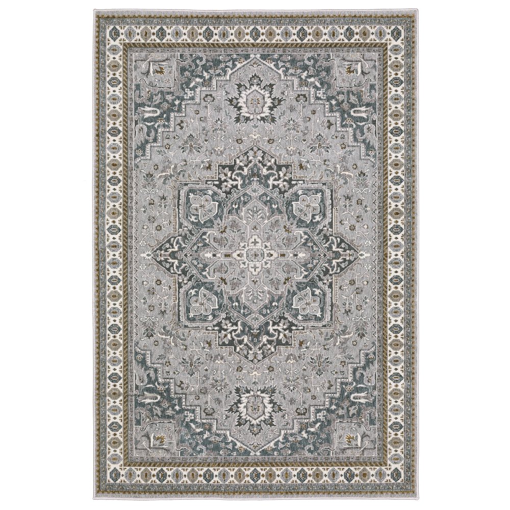 ELLINGTON Blue 3'10 X  5' 5 Area Rug. Picture 1