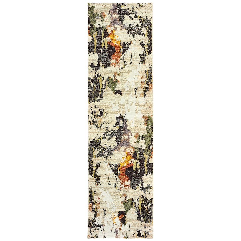 EVOLUTION Beige 2' 3 X  8' Area Rug. Picture 1
