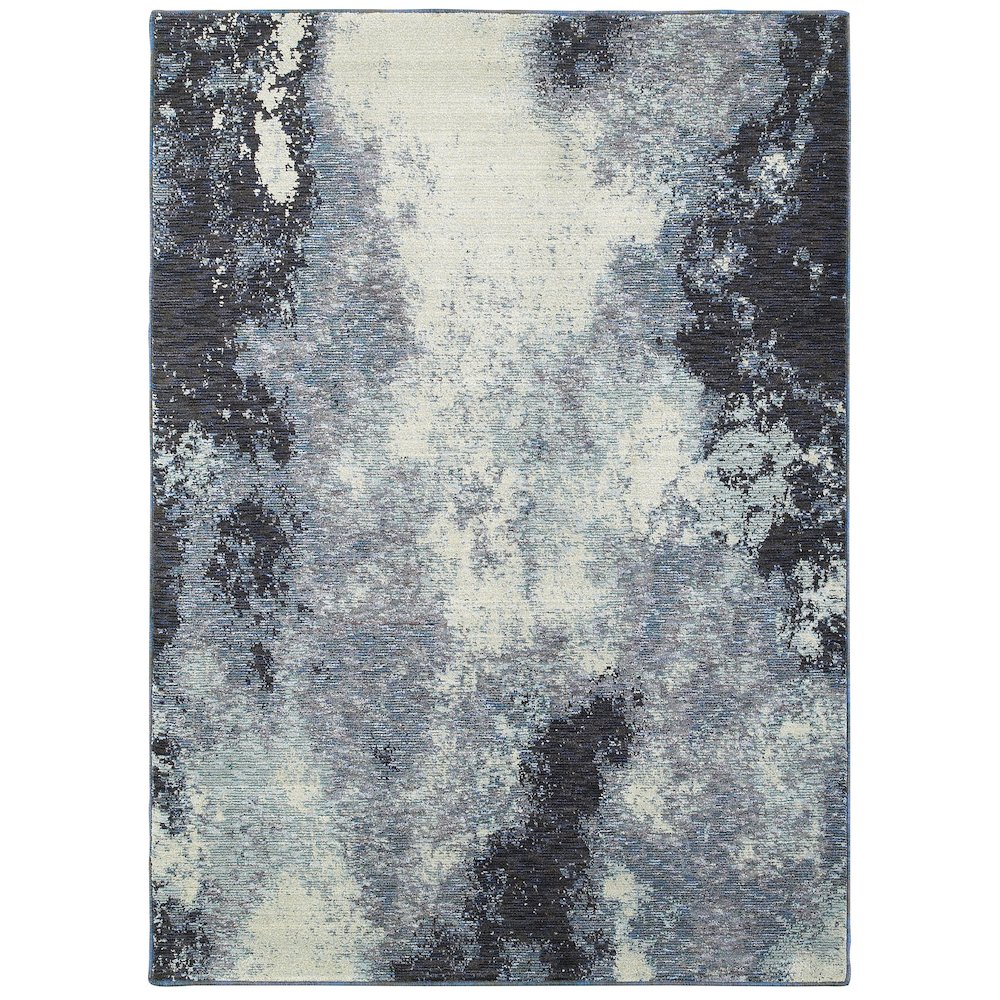 EVOLUTION Navy 1'10 X  3' 2 Area Rug. Picture 1