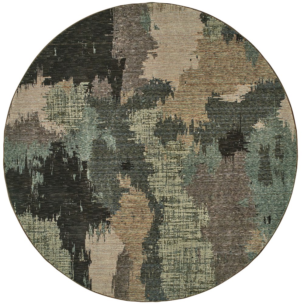 EVOLUTION Blue 7'10 Area Rug. Picture 1