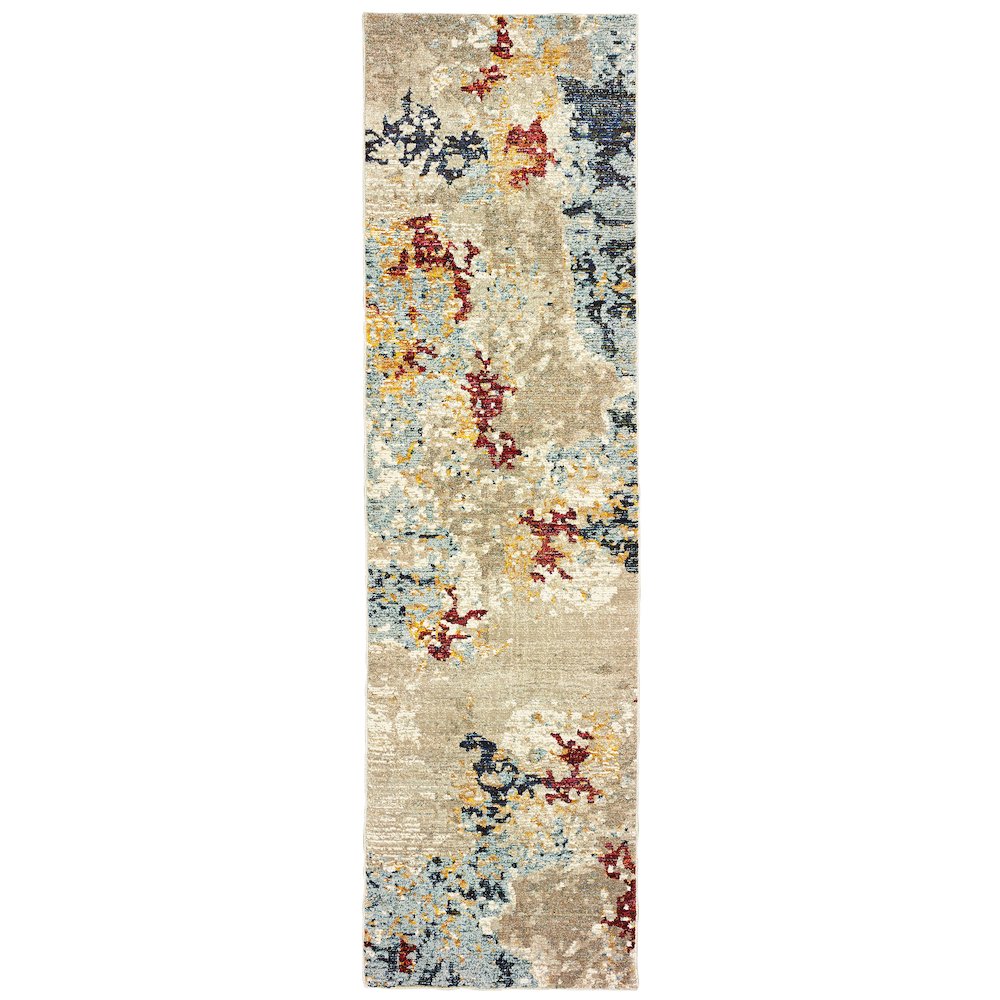 EVOLUTION Beige 2' 3 X  8' Area Rug. Picture 1