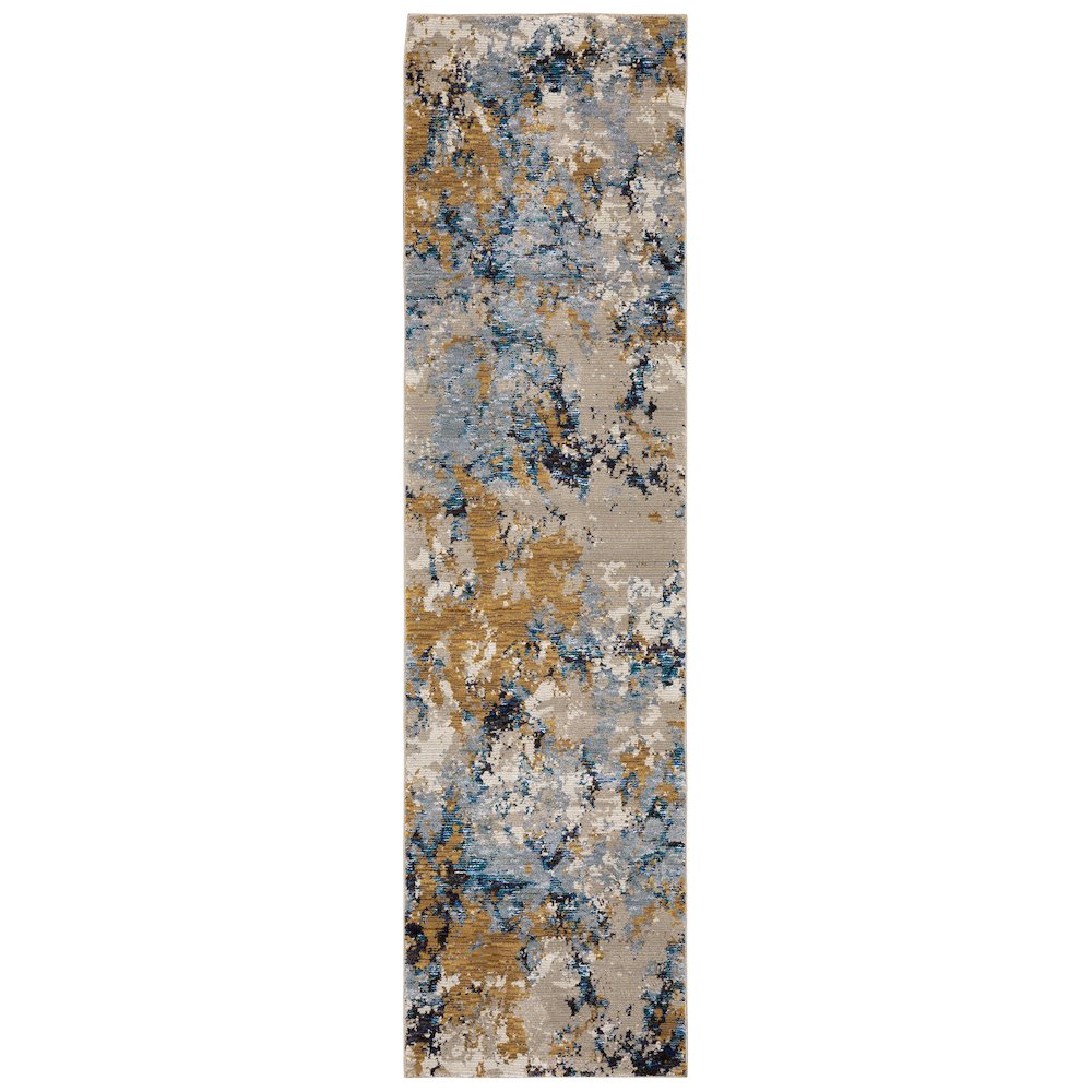 EVOLUTION Blue 2' 3 X  8' Area Rug. Picture 1