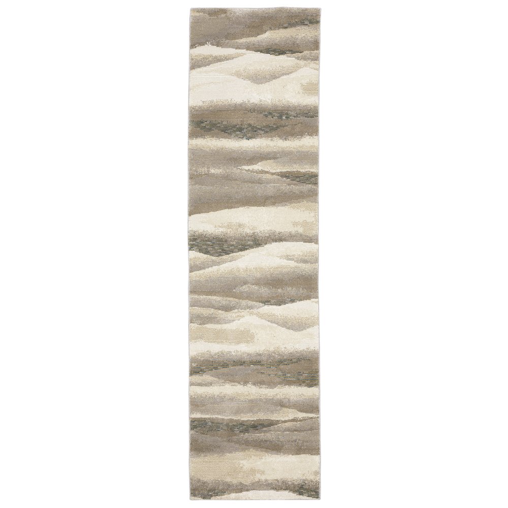 EVOLUTION Beige 2' 3 X  8' Area Rug. Picture 1