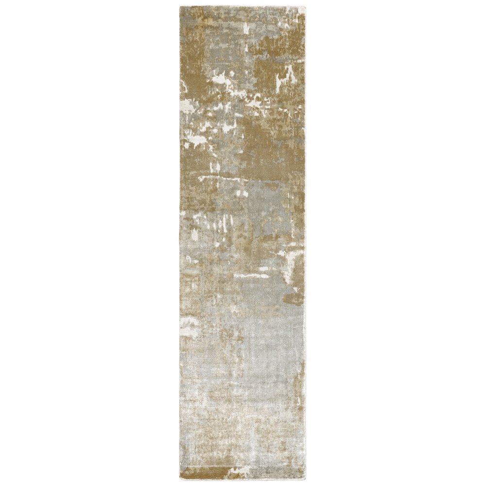 FORMATIONS Grey 2' 6 X 10' Area Rug. Picture 1