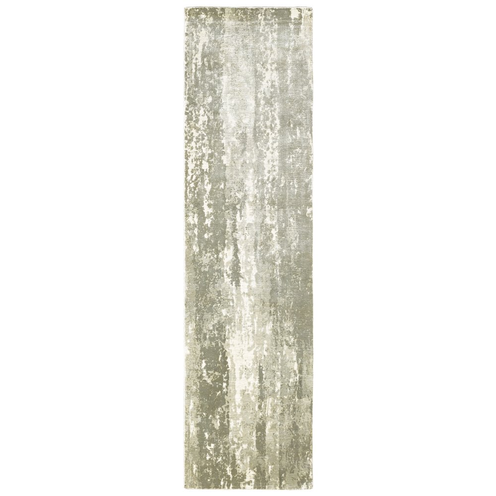 FORMATIONS Grey 2' 6 X 10' Area Rug. Picture 1