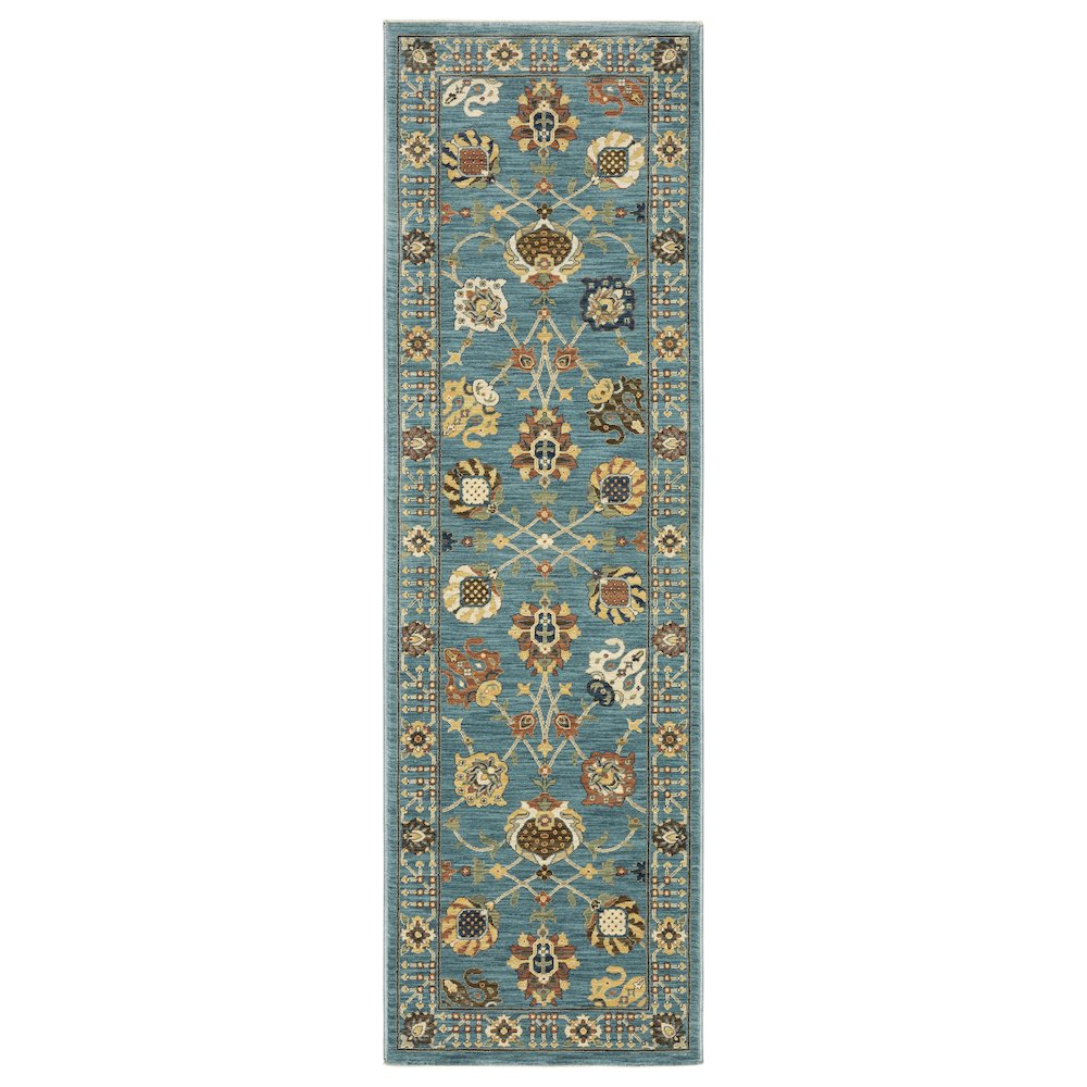 FRANCESCA Blue 2' 3 X  7' 6 Area Rug. Picture 1